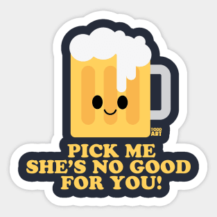 PICK ME BEER Sticker